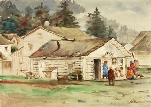 سوق الغربان الثلاثة ، سيتكا ، 1889.