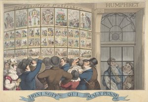 هوني. لذا أنا. Qui. مال. Y. Pense: The Caricature Shop of G. Humphrey ، 27 سانت جيمس ... ، 12 أغسطس ، 1821.