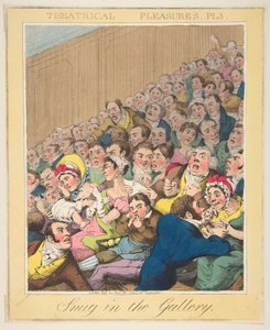 متع مسرحية ، دافئ في المعرض ، لوحة 3 ، كاليفورنيا. 1835. بواسطة ثيودور لين