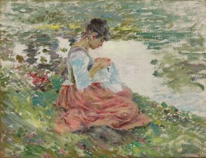 فتاة الخياطة بالنهر ، c.1891
