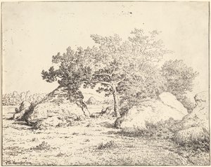 شجرة الكرز للنبات في بياو بواسطة Theodore Rousseau
