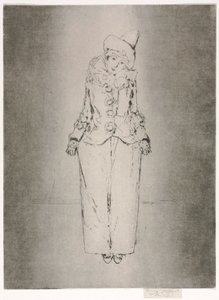 Pierrot en Pied ، صورة للسيدة AC ، 1888. بواسطة ثيودور روسيل