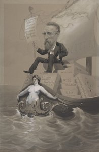صموئيل ب. أفيري ينقل كنوزه عبر البحر ، كاليفورنيا. 1875-80. بواسطة ثيودور ويست