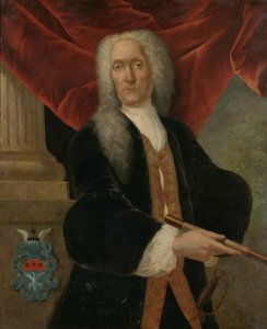 أبراهام باتراس (1735-1737) صورة شخصية لأبراهام باتراس، الحاكم العام لشركة الهند الشرقية الهولندية بواسطة Theodorus Justinus Rheen