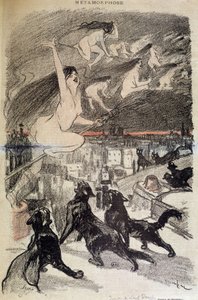 تحول القطط إلى ساحرات - بواسطة Steinlen بواسطة ثيوفيل الكسندر شتاينلين