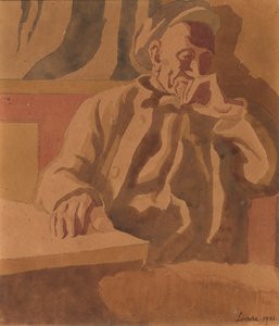 المفكر ، 1921 (مرحاض على ورق)