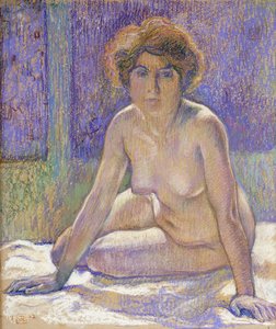 امرأة عارية جالسة ، 1912
