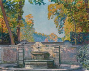 نافورة ، حوالي 1917-1922. بواسطة Théo van Rysselberghe