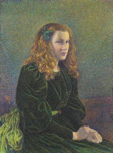 امرأة شابة في ثوب أخضر Germaine Maréchal ، 1893