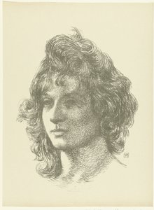 Portret van jonge vrouw دراسة رأس شابة المحاكمة (عنوان المسلسل) بواسطة لوبريف