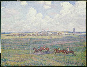 مضمار السباق في بولون سور مير بواسطة Théo van Rysselberghe