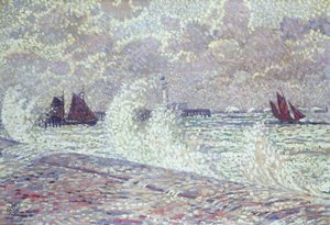 البحر أثناء الاعتدال ، بولوني سور مير ، 1900 بواسطة Théo van Rysselberghe