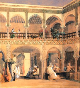 بازار في أورليانز ، 1840s. بواسطة تيودور شاسريو