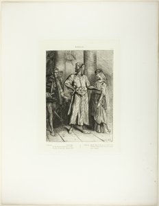 صادقة Iago ، Desdemona يجب أن أترك لك ، اللوحة 4 (الفصل 1 ، المشهد 3) ، من عطيل بواسطة تيودور شاسريو