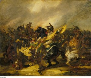جيريكولت - شحنة من الفرسان، 1822 - 1823 تقريباً بواسطة ثيودور جيريكولت
