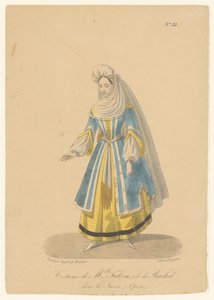 كورنيلي فالكون في فيلم de rol van Rachel في أوبرا La Juive زي ملكة جمال. فالكون ، دور راشيل في لا جويف (أوبرا) (العنوان على الكائن) الممثلات والممثلات في الاوبرازانجرز في هون رول (عنوان المسلسل) بواسطة ثيودور ليجون