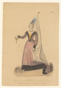 جولي دوروس غرا في de rol van prinses Eudoxie في دي أوبرا La Juive زي السيدة دوروس ، دور الأميرة Eudoxie ، في La Juive (أوبرا) (العنوان على الكائن) الممثلات والممثلات في الاوبرازانجرز في هون رول (عنوان المسلسل) بواسطة ثيودور ليجون