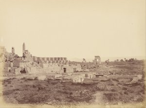 نظرة عامة على الكرنك بما في ذلك رحلة تحتمس الثالث المغطاة بواسطة Théodule Devéria