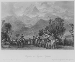 Bagneres de Poigorre ، Pyrenees (نقش)
