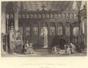 كنيسة القديس ثيودور اليونانية ، برغامس ، آسيا الصغرى (نقش) بواسطة توماس (بعد) ألوم