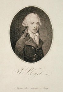 صورة لإيجناس بلييل (1757-1831) نقشها يوهان جوزيف نيدل (1776-1832) (نقش) بواسطة توماس (بعد) هاردي