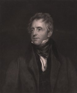 صورة للممثل الإنجليزي جون فوسيت (1768-1837) ، نقش بواسطة دبليو جيه إدواردز من لوحة توماس لورانس ، 23 × 32 سم ، دار Virtue and Co Publisher ، لندن بواسطة توماس (بعد) لورانس