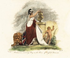 بريطانيا تتوج جون راي أميرًا لعلماء النبات الإنجليز ، 1806 (نقش)