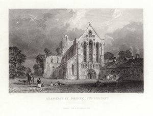 Llanercost Priory في كمبرلاند بواسطة توماس ألوم