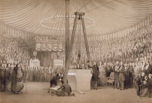 الأمير ألبرت يضع الحجر الأول للبورصة الملكية الجديدة ، لندن ، 17 يناير 1842 بواسطة توماس ألوم