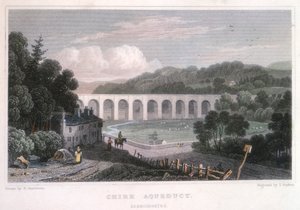 قناة Chirk على قناة Ellesmere ، c1829