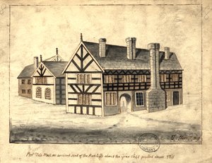 بول بول هول ، مانشستر ، 1819 (قلم وحبر وغسل على ورق)