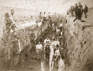 العصابات الإنجليزية والحصان الحديدي (بني داكن) بواسطة توماس بيرتلز