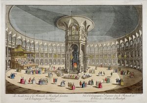 The Rotunda in Ranelagh Gardens ، تشيلسي ، لندن ، c1750 بواسطة توماس باولز
