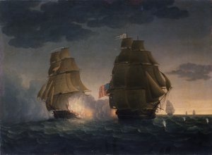 هروب السفينة الملكية بيلفيديرا من فرقاطة رئيس الولايات المتحدة ، 1815