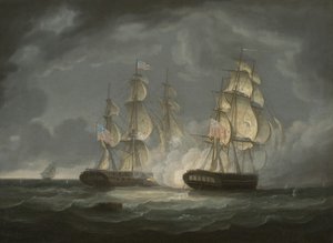 العمل الجاري بين رئيس الفرقاطة الأمريكية و HMS Endymion ، 1815