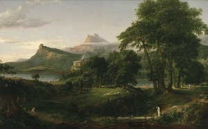 مسار الإمبراطورية: الدولة الأركادية أو الرعوية ، حوالي 1836 (زيت على قماش) بواسطة توماس كول