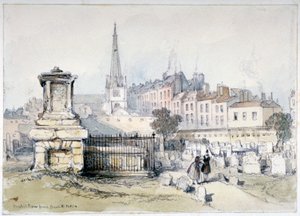 منظر لبانهيل رو من بونهيل فيلدز ، فينسبري ، إيسلينجتون ، لندن ، c1860.