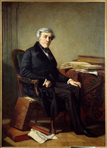 صورة لجول ميشليه (1798-1874) مؤرخ وكاتب فرنسي. لوحة توماس كوتور (1815-1879) بواسطة توماس كوتور