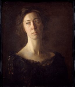 صورة لكلارا (كلارا جيه ماثر) لوحة لتوماس كوبرثويت إيكنز (1844-1916) (مرير.) القرن العشرين الشمس. 0،61x0،51 م باريس ، متحف دورسيه