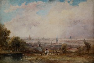 منظر بعيد برمنغهام ، 1825-1830 بواسطة توماس كريسويك