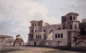 بوابة بانش ماهال ، لكناو ، أوتار براديش ، ج. 1789 بواسطة توماس دانييل