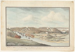 هجوم على حصن واشنطن، حوالي 1776-1812 (لوحة مائية)