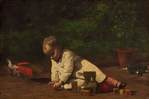 طفل في اللعب ، 1876. بواسطة توماس إيكنز