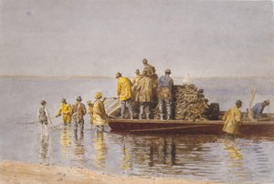 تناول الشبكة ، 1881. بواسطة توماس إيكنز