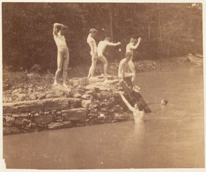 توماس إيكنز والطلاب ، ج. 1883. بواسطة توماس إيكنز