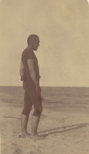 [توماس إيكنز يرتدي بدلة السباحة] ، 1880 ، 1880. بواسطة توماس إيكنز