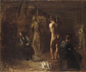 وليام راش نحت شخصيته الرمزية لنهر شويلكيل ، 1876 (زيت على قماش مركب على لوح التكوين)