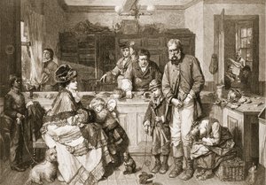 من يد إلى فم - كان واحداً من القلائل الذين لم يرحلوا ، حانة. 1879. بواسطة توماس فايد