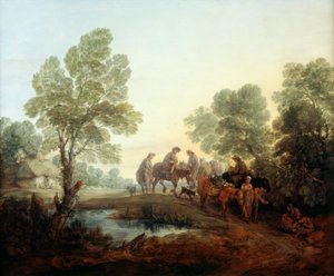 الذهاب إلى السوق ، حوالي 1770 (زيت على قماش) بواسطة توماس غينزبورو
