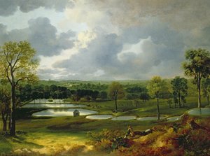 حديقة هوليويلز ، إبسويتش ، 1748-1750 بواسطة توماس غينزبورو